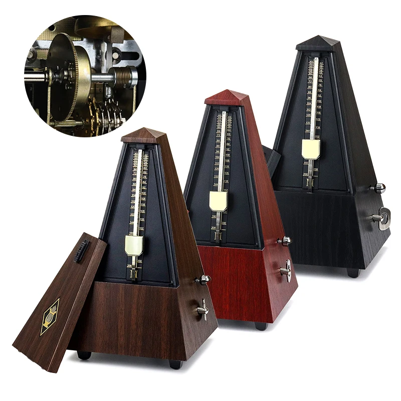 Guitar Metronome Vintage Tower Style Bell Ring Rhythm Mechanical Pendulum for Bass Piano Violin Accessories | Спорт и развлечения