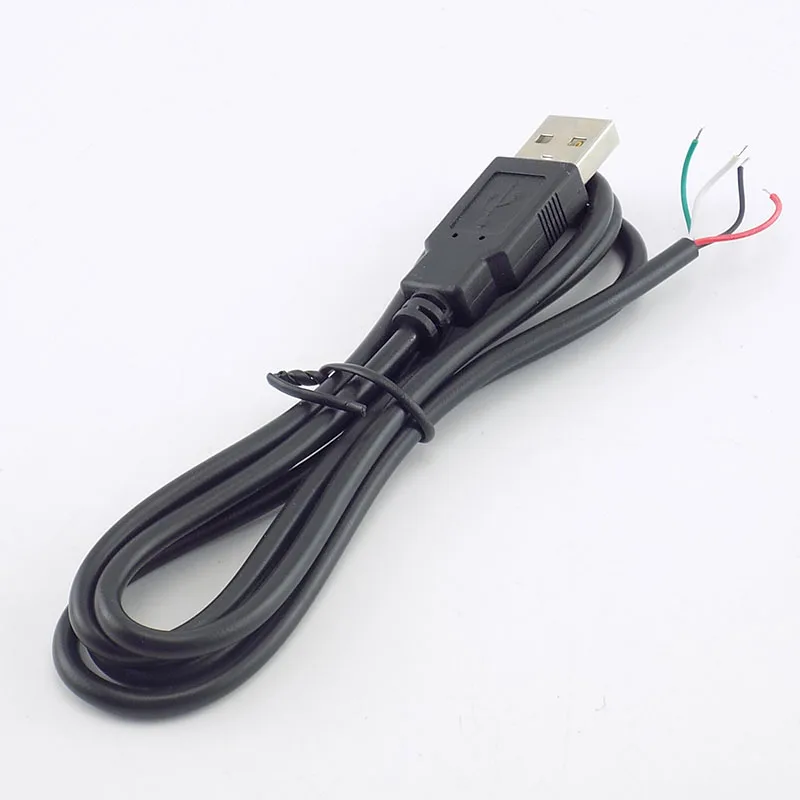 0.3/1/2M DIY Micro USB A Male 4 Pin Wire Data Cable Connector extension Cord Power Supply Adapter for fan Devices H10 | Безопасность и