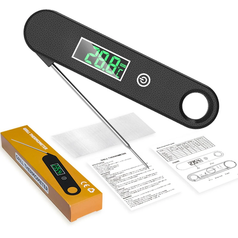 Кухонный Термометр для приготовления пищи мгновенного чтения с длинным зондом