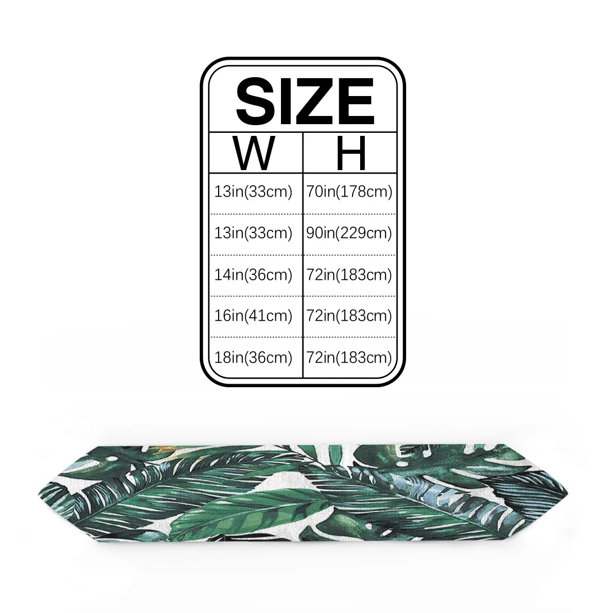 Tropical Plant Banana Leaf Green Modern Table Runners High Precision Runner for Home Art Decor Tablecloth Wedding Party | Дом и сад