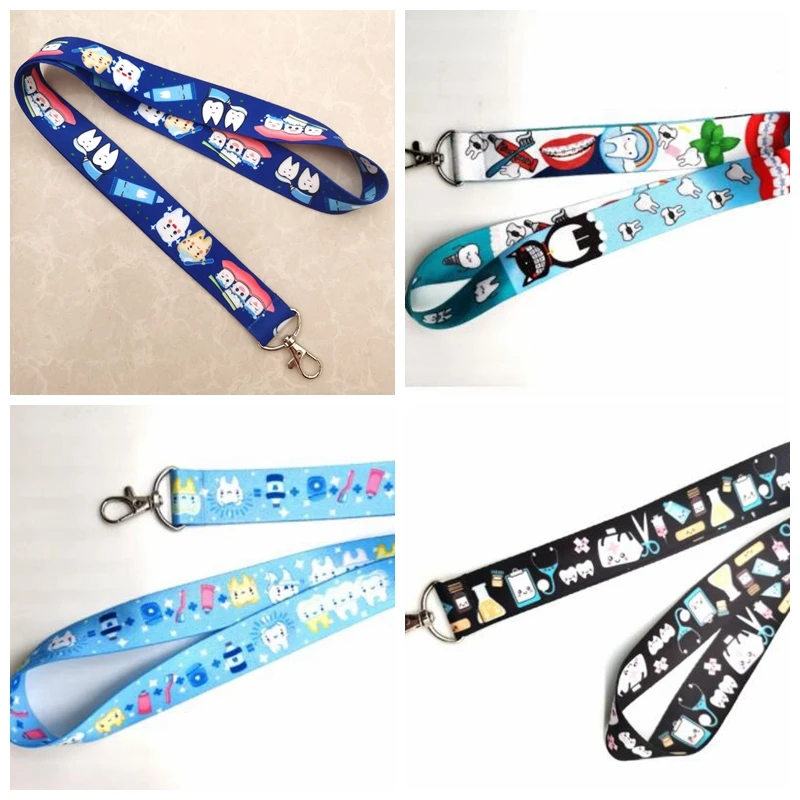 Новинка шнурки для ремня на шею с зубцами держатель бейджа подвеска брелок