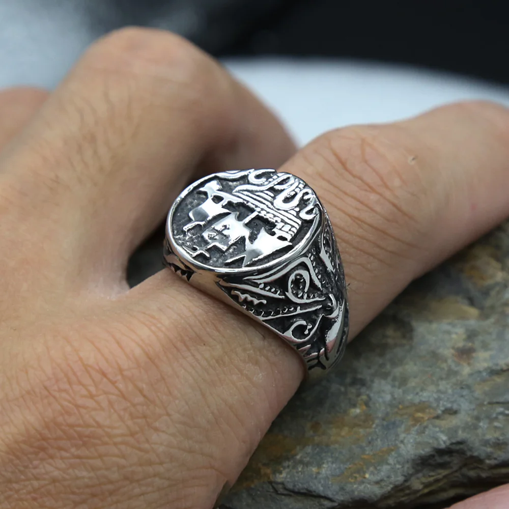 Винтажное мужское кольцо в скандинавском стиле осьминог щупальца пиратский