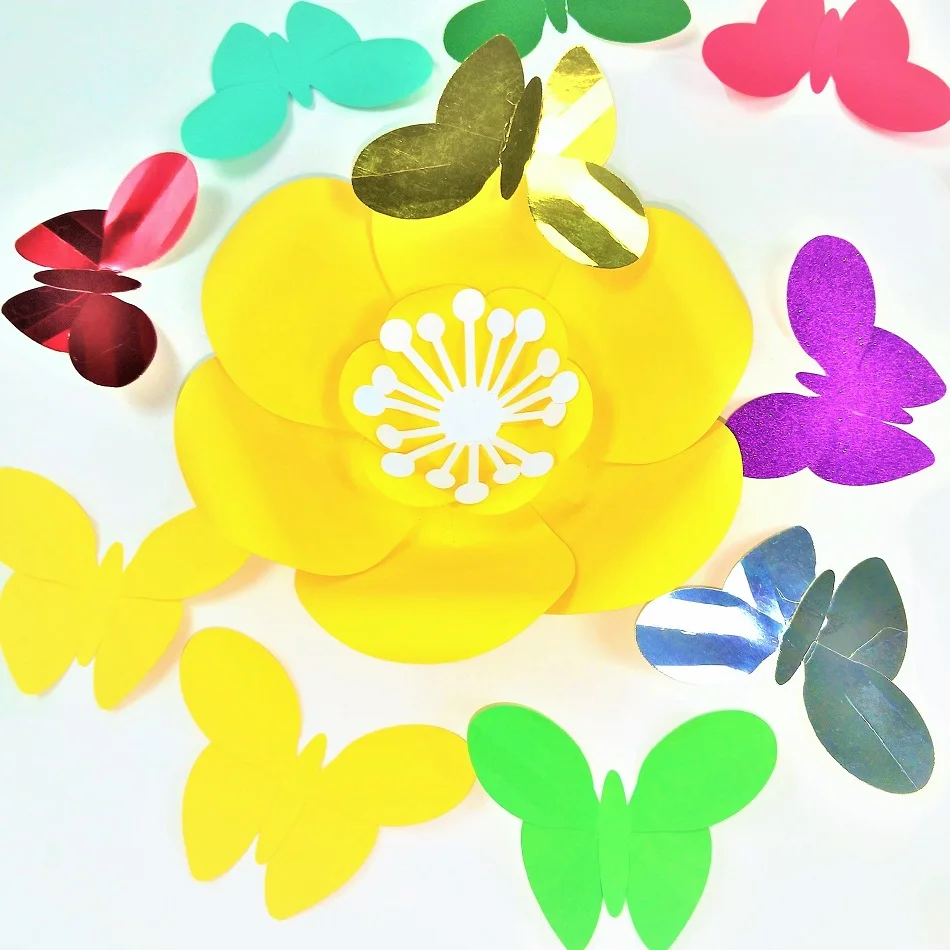 2 шт креативные бумажные бабочки для свадебного фона детского сада | Дом и сад