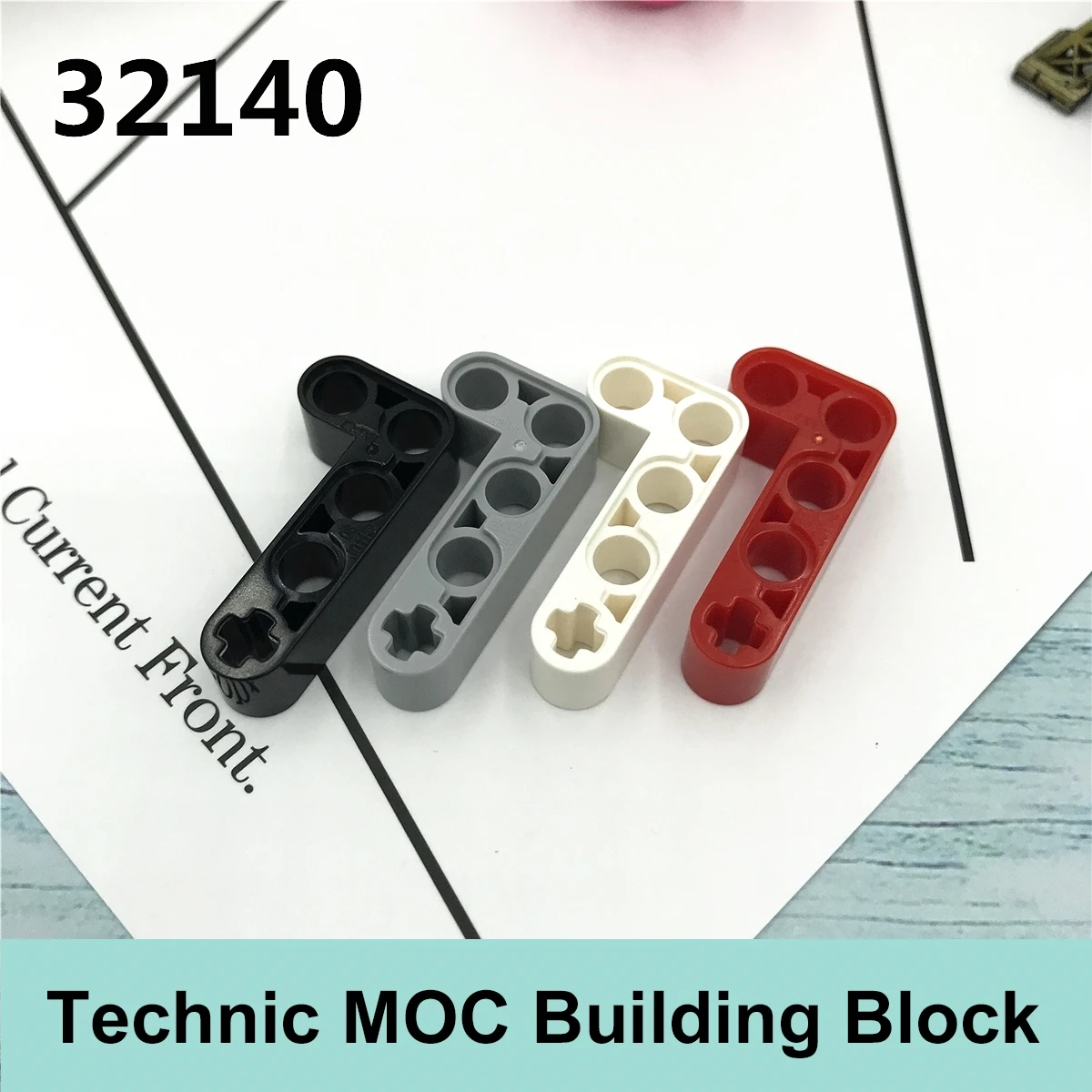 

10PCS Technology Building Blocks Parts Compatible with Major Brand Technology Moc Parts 32140 2x4 L Thick Beam Gifts Toys