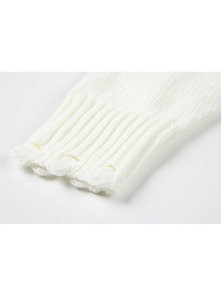 Женский укороченный свитер кардиган на шнуровке винтажный Повседневный