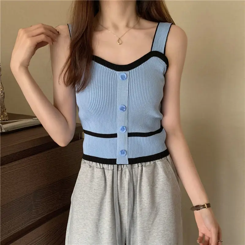 Женские трикотажные элегантные летние топы с открытой спиной в стиле Харадзюку |