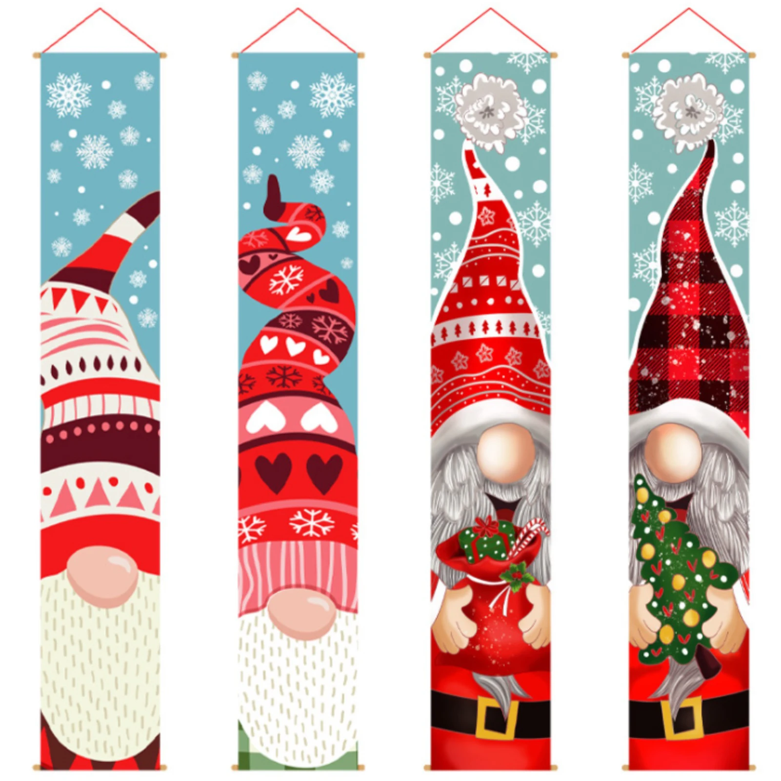 

Christmas Couplet Innovative Cartoon Door Hanging For Home Party Modern