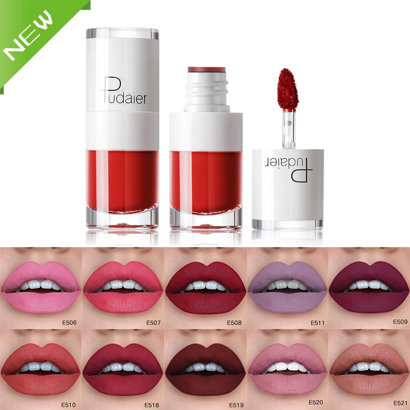 Жидкая помада матовый блеск для губ косметика легкий глянцевый стойкий тинт