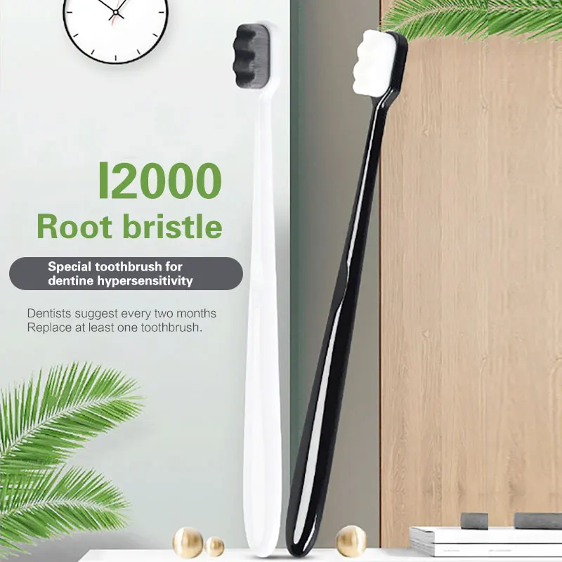 Зубная щетка с мягкой щетиной антибактериальное волокно волос Abs зубная из