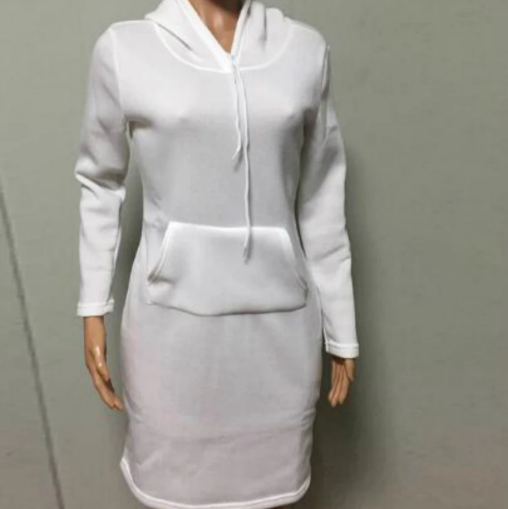 

Spring Autumn Women New Hoodie Dress Fashion Casual Hooded Pocket Long Sleeve Pullover Female Loose Solid Sweatshirts Jumpers