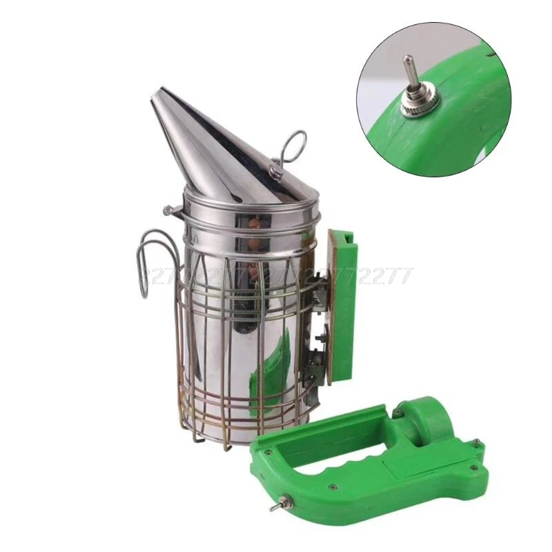 

Electric Bee Smoke Transmitter Kit Stainless Steel Electric Beekeeping Tool Bee Smoker Beekeeping S07 19 dropship