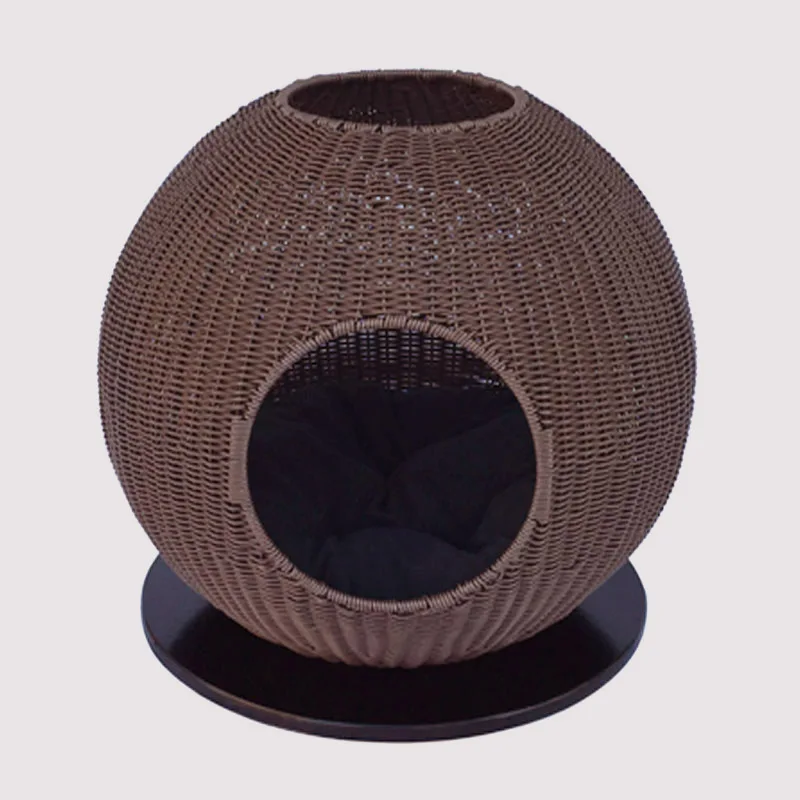 Кошачье гнездо теплая рама для кошек скалолазания летом ротанговый домик товары