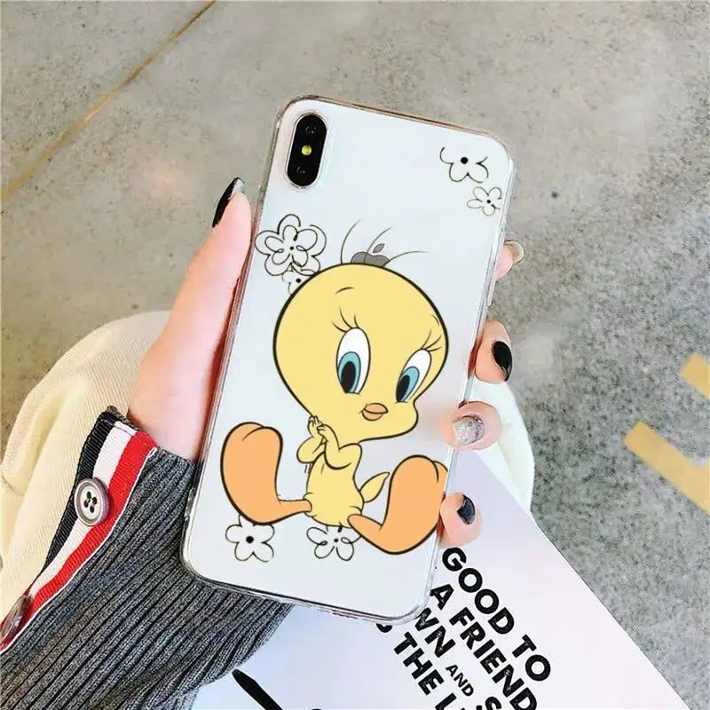 

MaiYaCa Cartoon Tweety Bird Piolin Phone Case for iPhone 11 12 pro XS MAX 8 7 6 6S Plus X 5S SE 2020 XR case