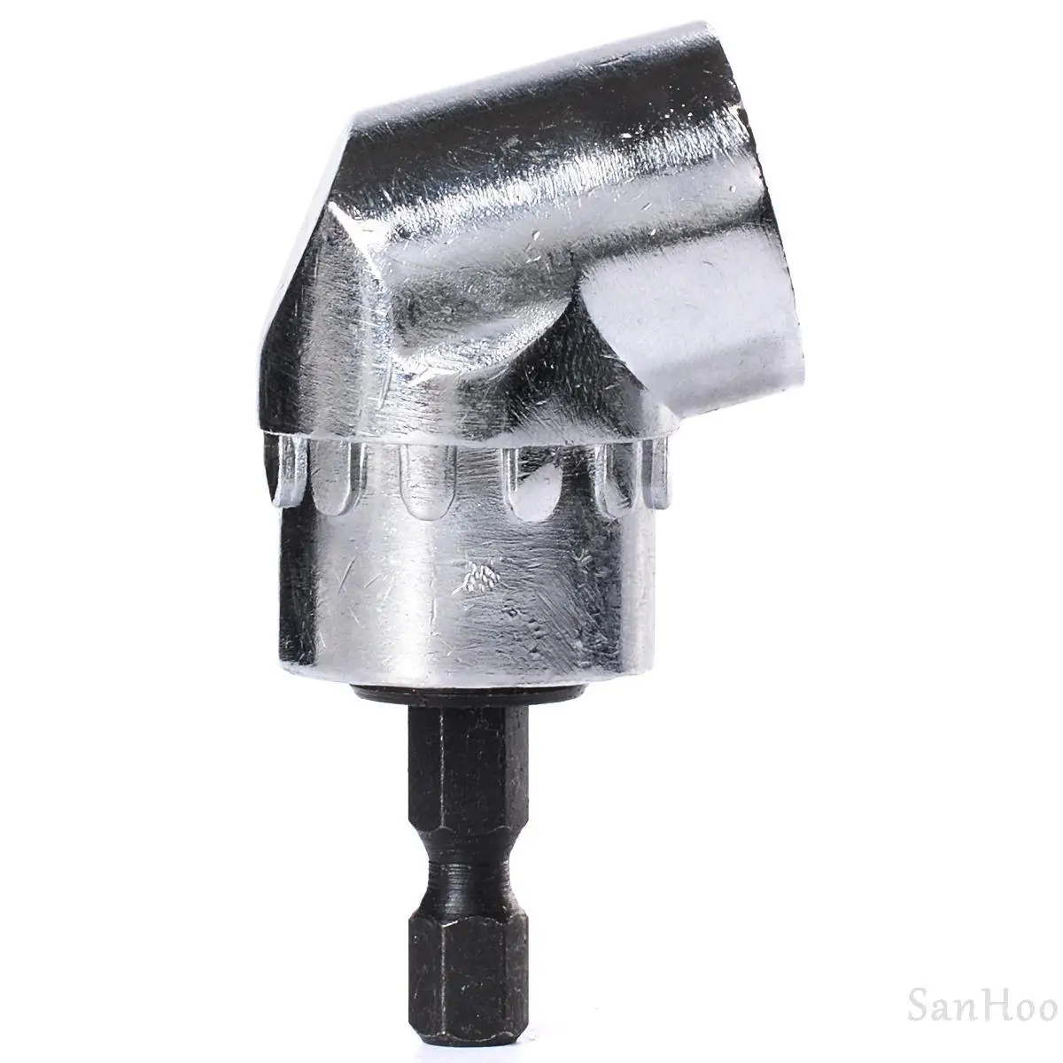 

1/4" Inch Magnetic Angle Bit Driver Adapter Screwdriver 105 Degree Adjustable Thumb Flange Off-Set Power Head Power Drill Driver