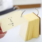 Крафт-бумага связывающее кольцо легко флип флэш-карты учеба блокноты Сделай Сам канцелярские принадлежности