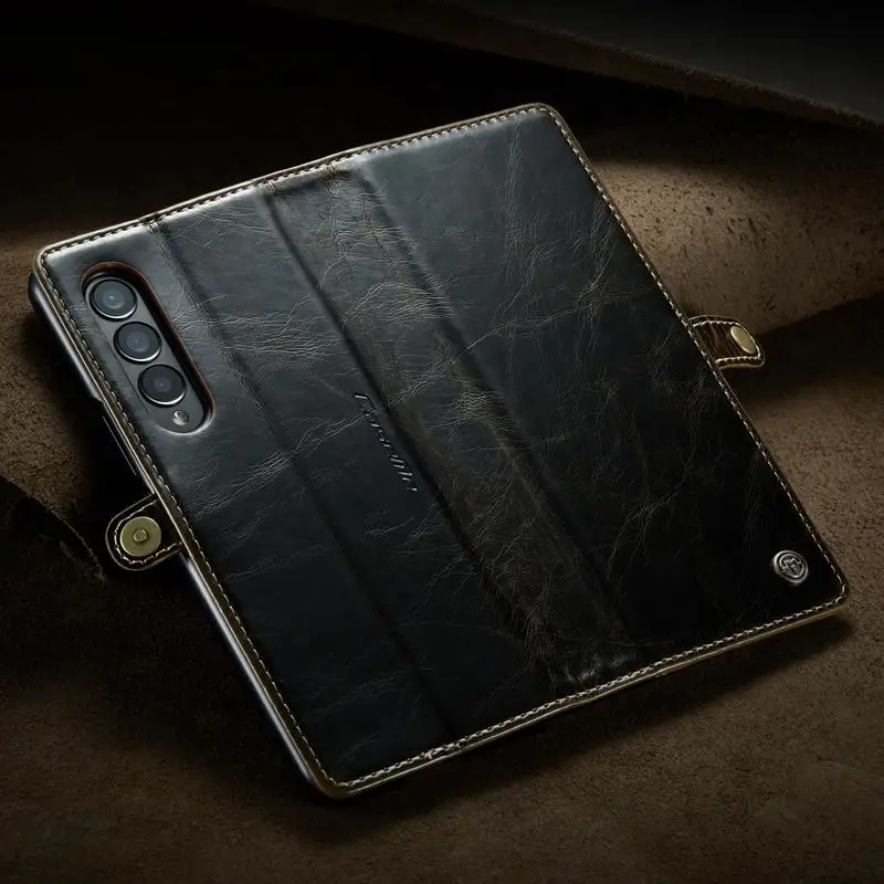 Чехол-бумажник для Samsung Galaxy Z складной чехол телефона с 3 отделениями карт |