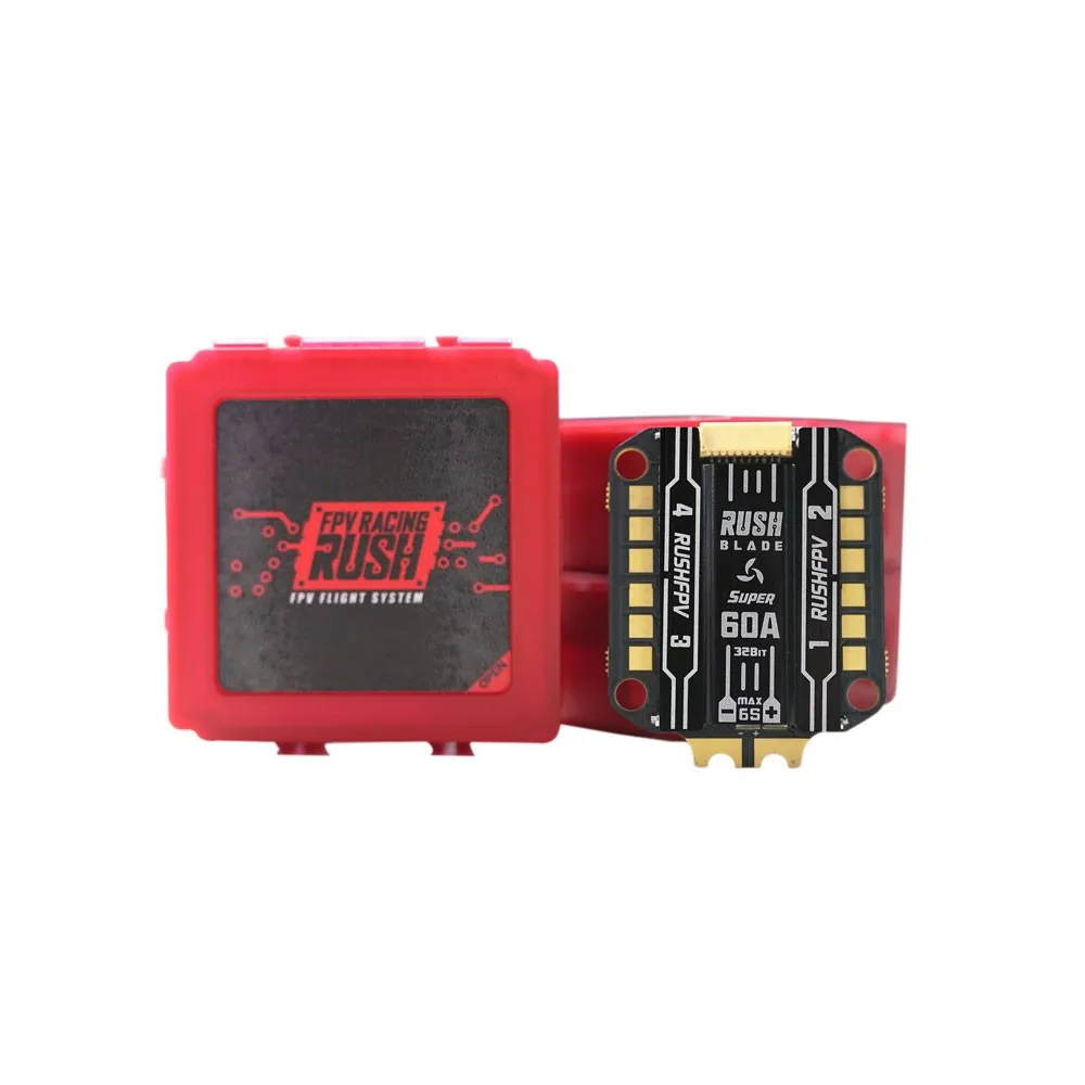 RUSHFPV пик лезвие супер спортивные 50A 60A с диагональю экрана 3 6S BLHELI32 4in1 бесщеточный