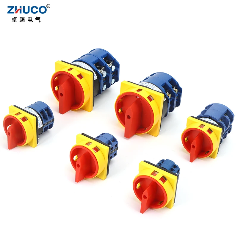 ZHUCO SZW26-63 2GS 64X64mm Панель 2 Фаза 63A переключение Мощность отрезной замок Комбинации