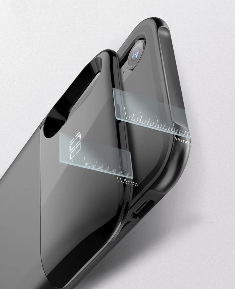 Чехол для зарядки аккумулятора для iPhone X XS XR XS Max чехол для аккумулятора отдельный беспроводной чехол для зарядки аккумулятора с светодиодный дисплеем