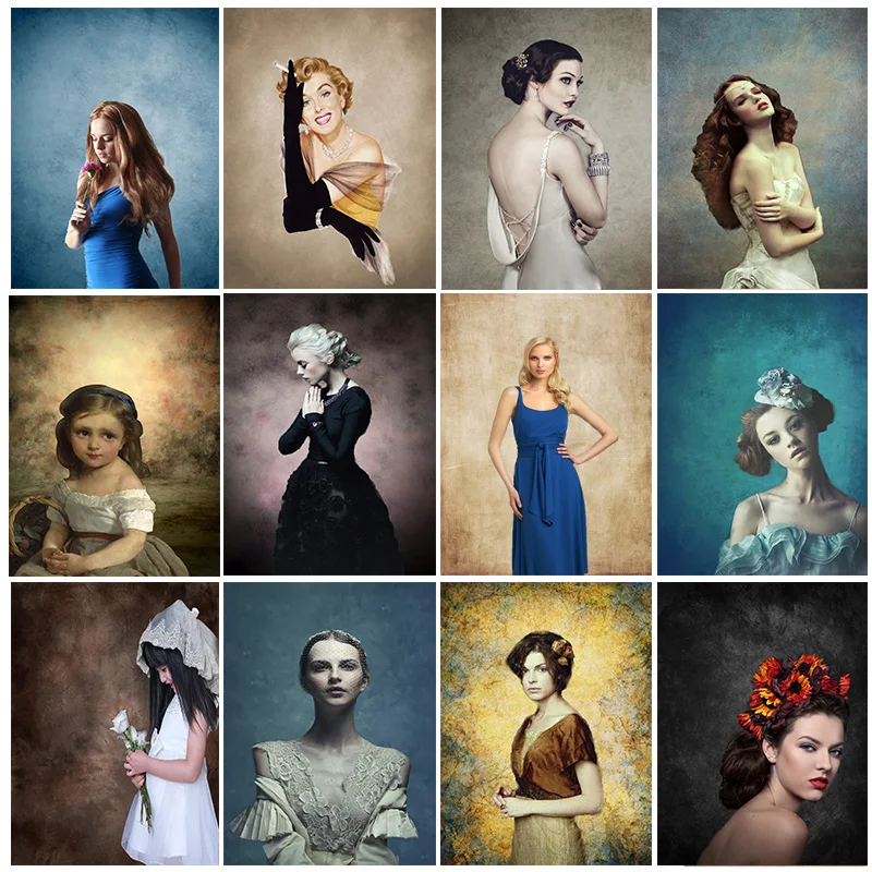 Винтаж градиент сплошной Цвет задники для фотосъемки кирпичная стена деревянный