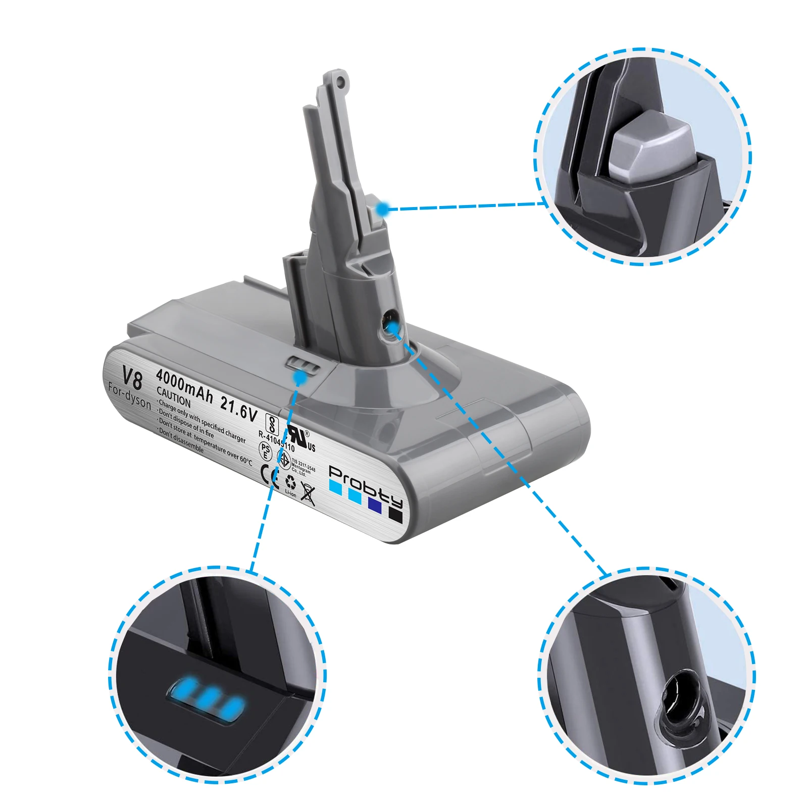 Аккумулятор для пылесоса Dyson перезаряжаемая батарея V6 V7 V8 V10 V11Series SV07 SV09 SV10 SV12 DC62 |