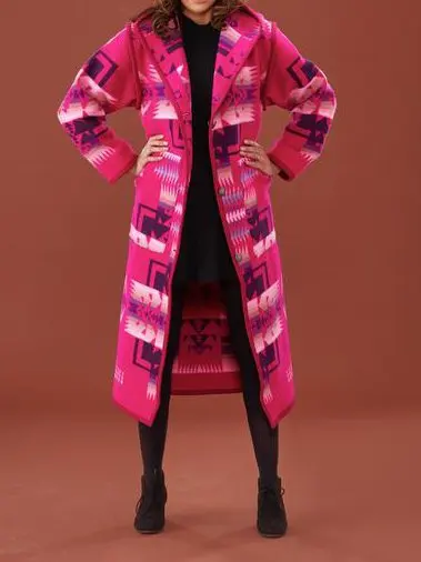 

KALENMOS Coat Women Print Streetwear Hoodies Woolen Long Jackets Abrigos Mujer Invierno 2020 Fall Winter Clothes Woman Parkas