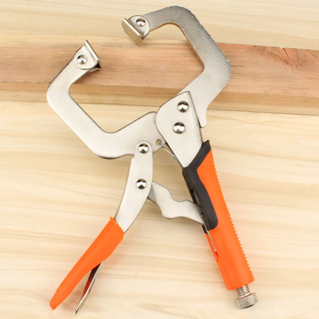 

Flat Round Mouth Quick Clamp 6/9/10/14 inch C Clamp Flat Socket Locking Pliers Vise Welding Carbon Steel Quick Fixing Locking C