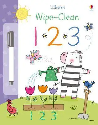 123 оригинальные популярные детские книжки Usborne Wipe clean на английском языке |