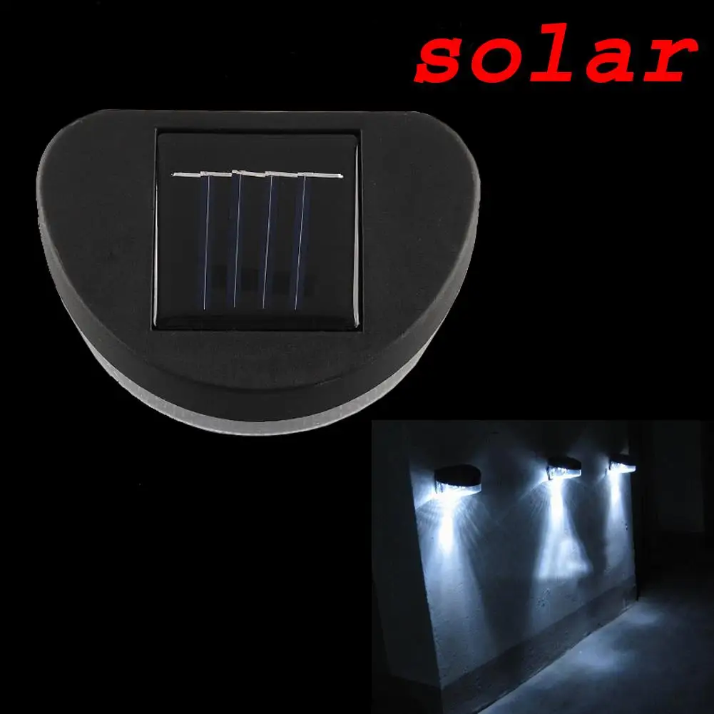 Садовая Ландшафтная лампа солнечная 2В 2LED Забор ночной Светильник крепление