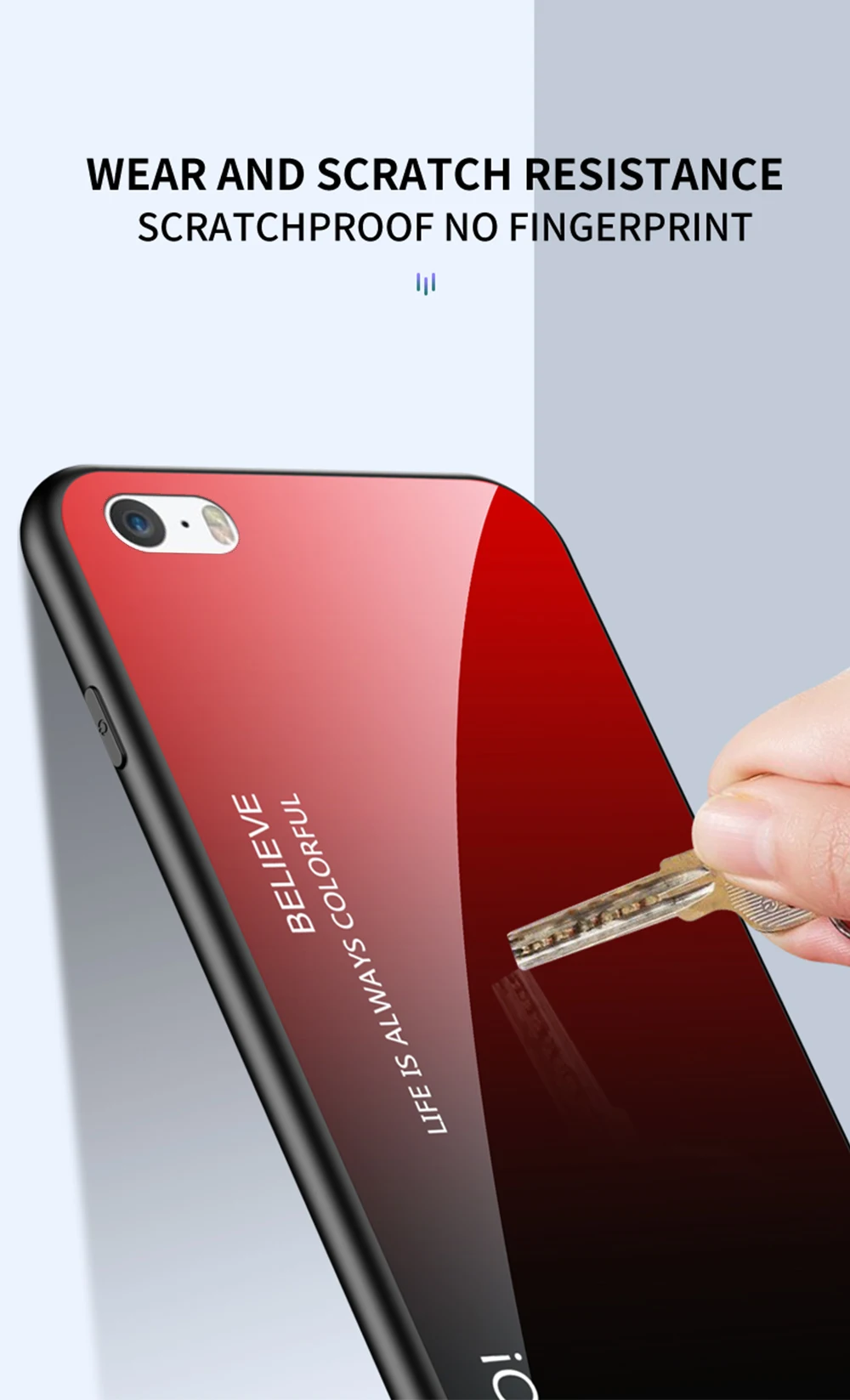 NFH градиентное заднее стекло полное покрытие чехол для iPhone 5 5S SE 360 Защитный защитный чехол для iPhone на 5s SE Силиконовые бампер чехлы