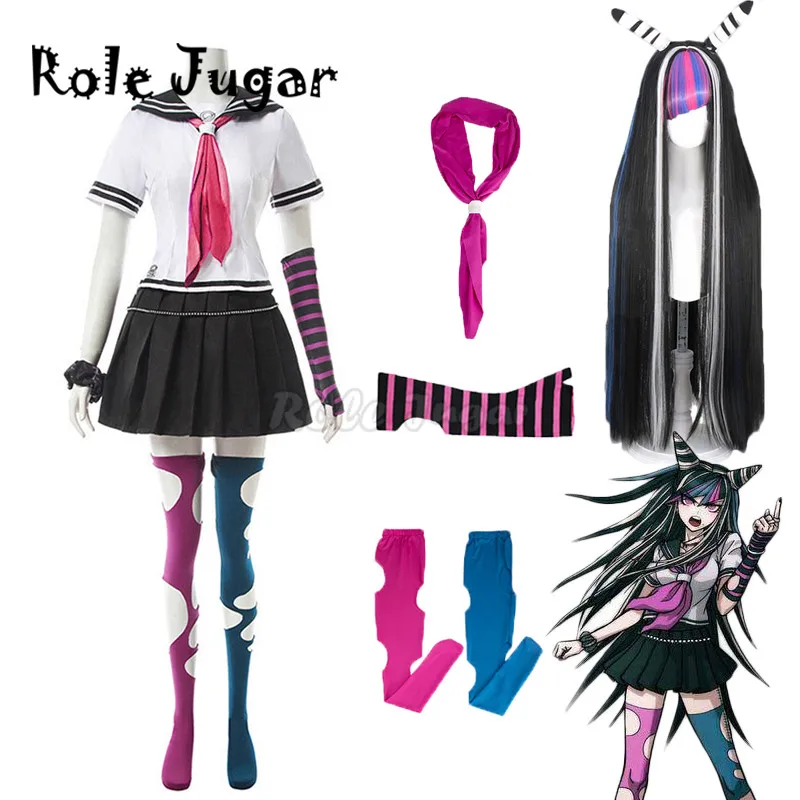 

Anime Super DanganRonpa Ibuki Mioda Cosplay Costume Dangan Ronpa 2 Halloween JK Uniforms Girl Sailor Suit Carnival Costumes