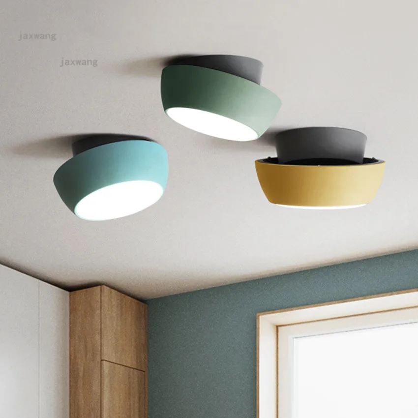 Nordic Creative LED Iron Ceiling Lamps Personality Modern Hanging Bedroom Aisle Romantic Home Light Fixure | Лампы и освещение