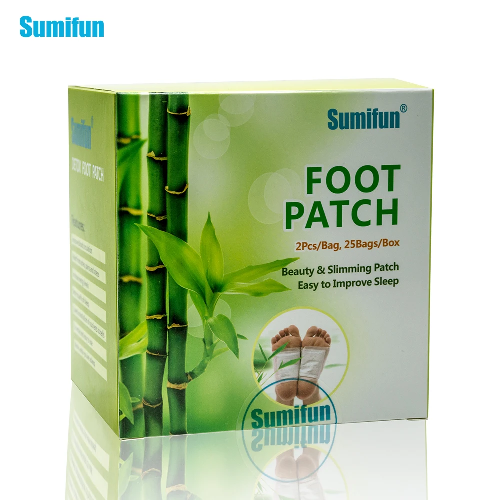 

Sumifun 50pcs Health Care Detox Foot Patches Pads Cleaning Body Toxins Herbal Oil Extract Feet Pads Chinese Medical Plaster