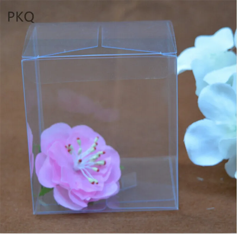 10 шт. большой размер прозрачная пвх коробка вечерние коробки для ювелирных