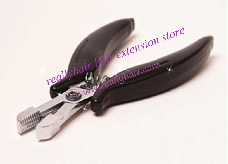 1 шт./лот плоские зубцы с черной ручкой для удаления волос/плоскогубцы