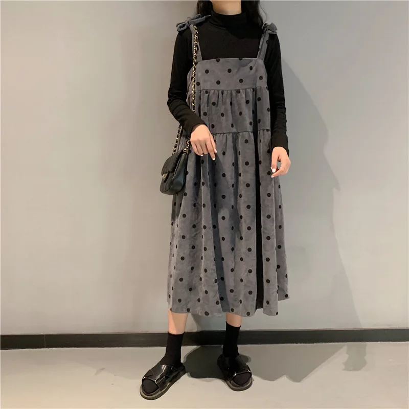 Вельветовые платья больших размеров для женщин модное и повседневное