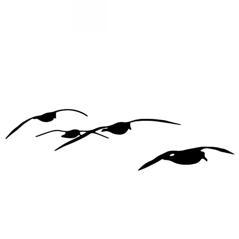 

Seagull Decoration Pattern High Quality Car Decoration Applique Personality Pvc Waterproof Applique Black/white, 16cm *5cm