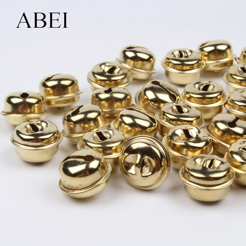 50 шт. золотистые колокольчики для рождественской елки домашних животных свадьбы