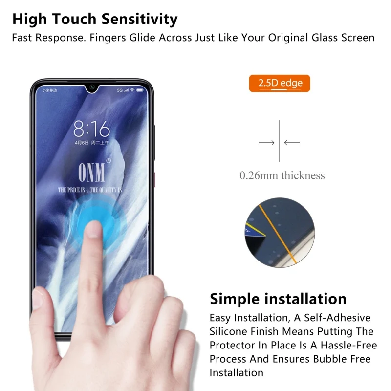 Закаленное стекло mi 9 для Xiaomi Pro/mi SE/mi Lite защита экрана 2.5D 9H SE Защитная пленка * |