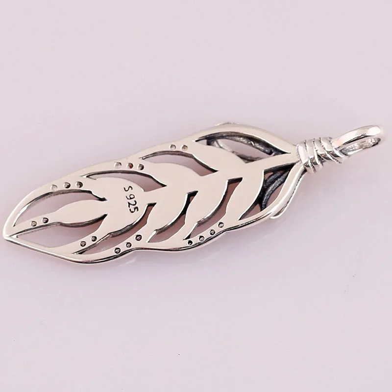 

Original 925 Sterling Silver Charm New Fashion Hollow Leaf Pendant Fit Pandora Women Bracelet & Necklace Diy Jewelry