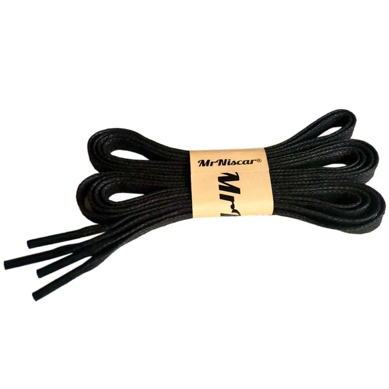 

1Pair Flat Waxed Cotton Shoelaces 120cm High Quality Brand Shoe Laces Waxed for Dress Shoes Waxed Laces Rope Cordones Para Botas