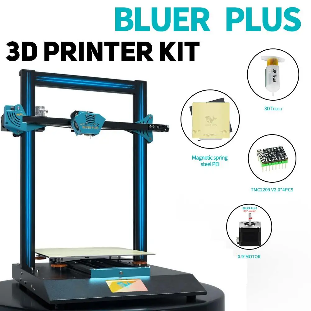 

High Precision Touch Screen 3D Printer Kit 300X300X400mm Fast Assembly Support Auto Leveling Resume Print Ultra Silent