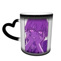 mirai nikki mug pottery hot chocolate mug that changes color creative retro cups