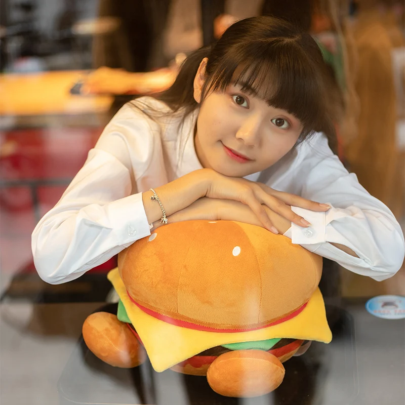 28 см имитация гамбургера картофель фри Плюшевая Кукла милый Картофель мягкая
