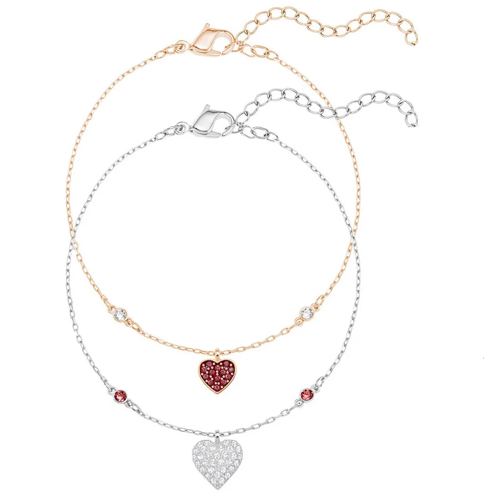 Новинка 2019 Набор браслетов MANDY с кристаллами высокого качества Женский блестящий