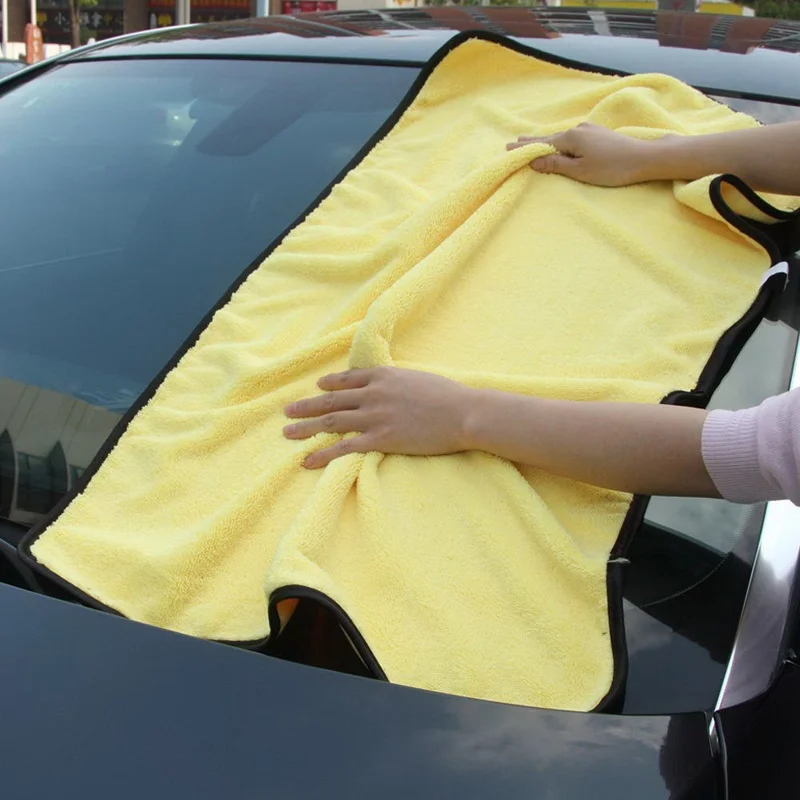 

Professional Premium Microfiber Towel Thick Cleaning Cloth Drying Towel Absorbent Cleaning Double-Faced Plush Towels for Cars