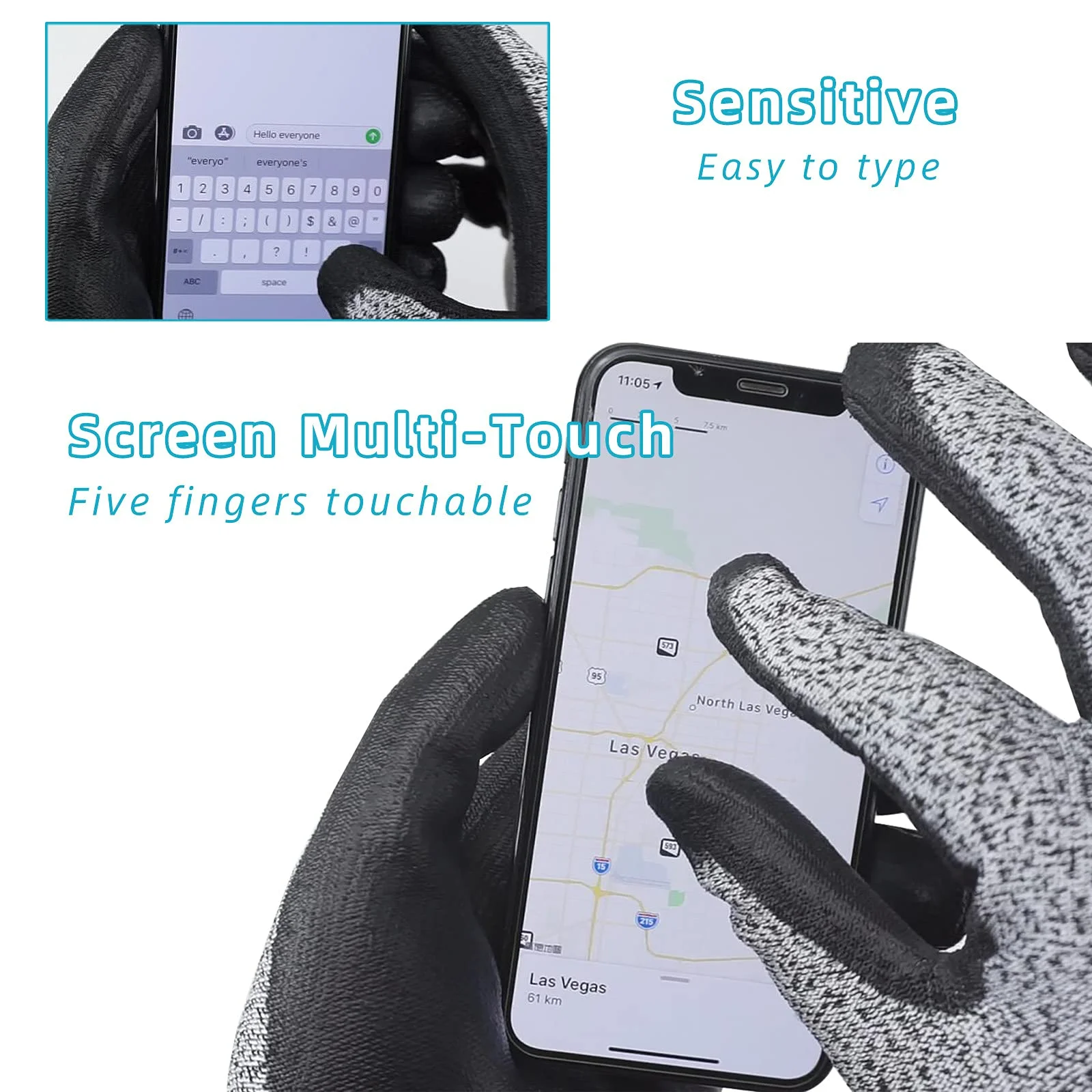 Перчатки для работы с защитой от порезов Нескользящие рабочие перчатки