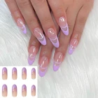 24 шт., накладные ногти с дизайном