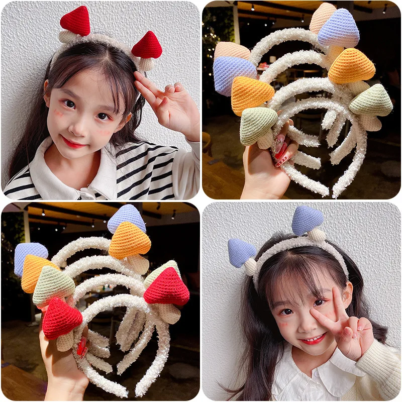 

Ободок для волос в виде маленьких грибов для девочек, ободок для волос в стиле принцессы, украшение для волос, 2021