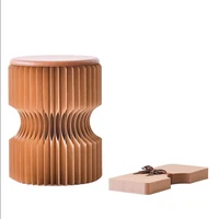 30x43cm folding kraft paper stool paper seat ideal for schoolliving room low stool chair for fitting room exhibition halls